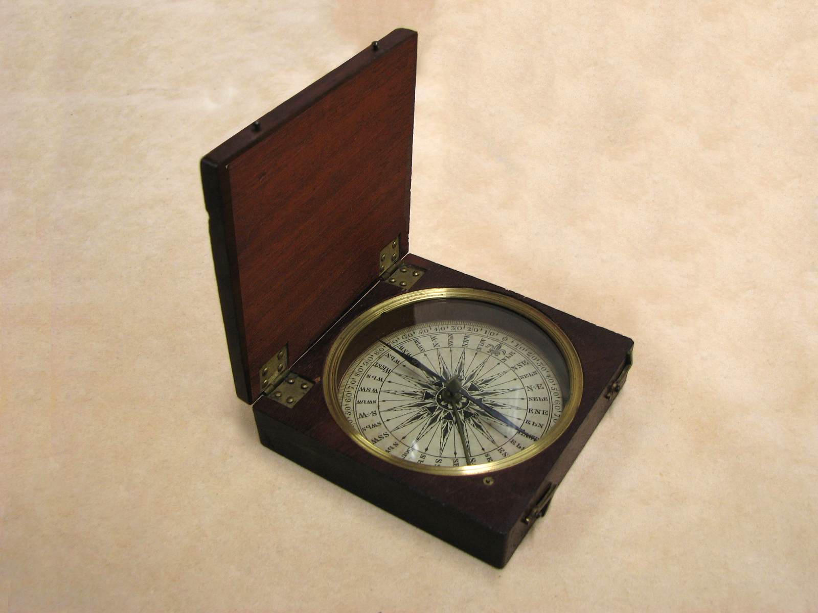 Early 19th Century Georgian mahogany compass